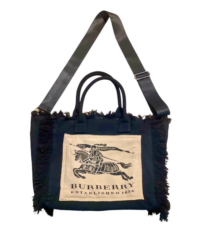 Black Frayed Tote