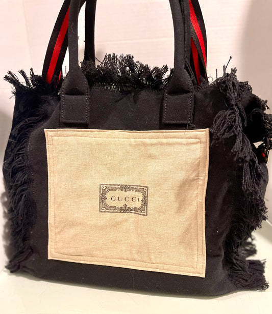 Frayed Canvas Tote